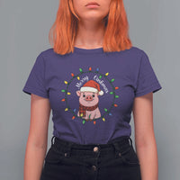 Funny Merry Oinkmas T Shirt For Women Farmer Christmas Pig Lover Gift - Wonder Print Shop