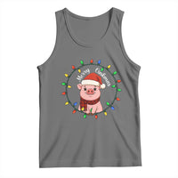 Funny Merry Oinkmas Tank Top Farmer Christmas Pig Lover Gift - Wonder Print Shop
