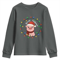 Funny Merry Oinkmas Youth Sweatshirt Farmer Christmas Pig Lover Gift - Wonder Print Shop