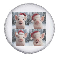 Funny Pig With Santa Hat Photobooth Spare Tire Cover Christmas Gift - Wonder Print Shop
