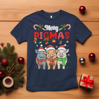 Funny Merry Pigmas T Shirt Christmas Pigs Farm Gift - Wonder Print Shop
