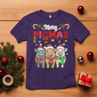 Funny Merry Pigmas T Shirt Christmas Pigs Farm Gift - Wonder Print Shop