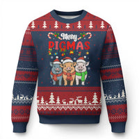 Funny Merry Pigmas Ugly Christmas Sweater Xmas Pigs Farm Gift - Wonder Print Shop