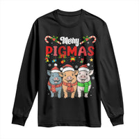 Funny Merry Pigmas Long Sleeve Shirt Christmas Pigs Farm Gift - Wonder Print Shop