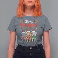 Funny Merry Pigmas T Shirt For Women Christmas Pigs Farm Gift - Wonder Print Shop