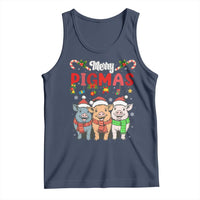 Funny Merry Pigmas Tank Top Christmas Pigs Farm Gift - Wonder Print Shop
