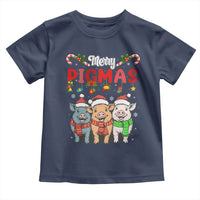 Funny Merry Pigmas Toddler T Shirt Christmas Pigs Farm Gift - Wonder Print Shop