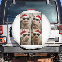 Cute Pig Christmas Selfie Spare Tire Cover Funny Holiday Photobooth Gift - Wonder Print Shop