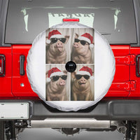 Cute Pig Christmas Selfie Spare Tire Cover Funny Holiday Photobooth Gift - Wonder Print Shop