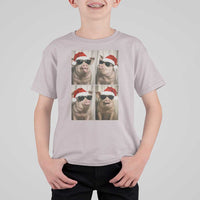 Cute Pig Christmas Selfie T Shirt For Kid Funny Holiday Photobooth Gift - Wonder Print Shop