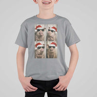 Cute Pig Christmas Selfie T Shirt For Kid Funny Holiday Photobooth Gift - Wonder Print Shop