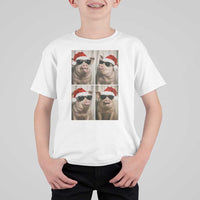 Cute Pig Christmas Selfie T Shirt For Kid Funny Holiday Photobooth Gift - Wonder Print Shop