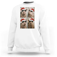 Cute Pig Christmas Selfie Sweatshirt Funny Holiday Photobooth Gift - Wonder Print Shop