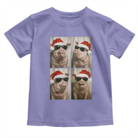 Cute Pig Christmas Selfie Toddler T Shirt Funny Holiday Photobooth Gift - Wonder Print Shop