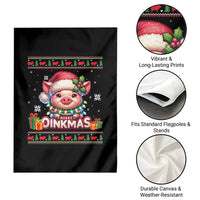Funny Merry Oinkmas Garden Flag Pig Lover Ugly Christmas Gift - Wonder Print Shop