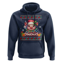 Funny Merry Oinkmas Hoodie Pig Lover Ugly Christmas Gift - Wonder Print Shop