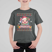 Funny Merry Oinkmas T Shirt For Kid Pig Lover Ugly Christmas Gift - Wonder Print Shop