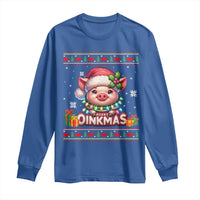Funny Merry Oinkmas Long Sleeve Shirt Pig Lover Ugly Christmas Gift - Wonder Print Shop