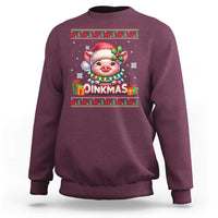 Funny Merry Oinkmas Sweatshirt Pig Lover Ugly Christmas Gift - Wonder Print Shop