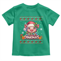 Funny Merry Oinkmas Toddler T Shirt Pig Lover Ugly Christmas Gift - Wonder Print Shop