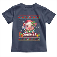 Funny Merry Oinkmas Toddler T Shirt Pig Lover Ugly Christmas Gift - Wonder Print Shop