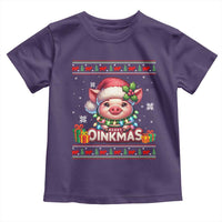 Funny Merry Oinkmas Toddler T Shirt Pig Lover Ugly Christmas Gift - Wonder Print Shop