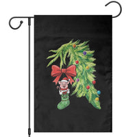Funny Christmas Pig In Green Hand Naughty Garden Flag Pet Lover Gift - Wonder Print Shop