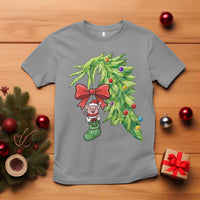 Funny Christmas Pig In Green Hand Naughty T Shirt Pet Lover Gift - Wonder Print Shop