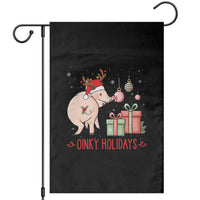 Oinky Holidays Garden Flag Funny Christmas Pig Lover Gift - Wonder Print Shop