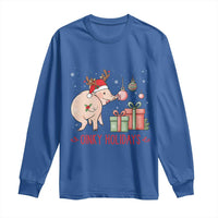 Oinky Holidays Long Sleeve Shirt Funny Christmas Pig Lover Gift - Wonder Print Shop