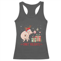 Oinky Holidays Racerback Tank Top Funny Christmas Pig Lover Gift - Wonder Print Shop