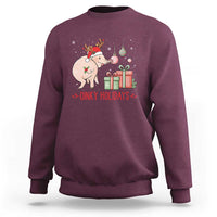 Oinky Holidays Sweatshirt Funny Christmas Pig Lover Gift - Wonder Print Shop