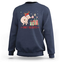 Oinky Holidays Sweatshirt Funny Christmas Pig Lover Gift - Wonder Print Shop
