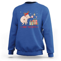 Oinky Holidays Sweatshirt Funny Christmas Pig Lover Gift - Wonder Print Shop