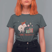 Oinky Holidays T Shirt For Women Funny Christmas Pig Lover Gift - Wonder Print Shop