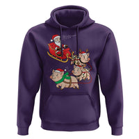 Santa Pig Sleigh Crew Hoodie Funny Christmas Pig Lover Gift - Wonder Print Shop