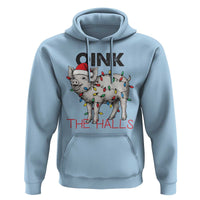 Oink The Halls Hoodie Funny Christmas Pig Lover Gift - Wonder Print Shop
