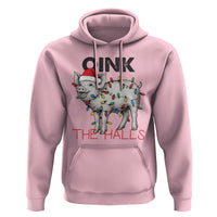 Oink The Halls Hoodie Funny Christmas Pig Lover Gift - Wonder Print Shop