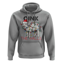 Oink The Halls Hoodie Funny Christmas Pig Lover Gift - Wonder Print Shop