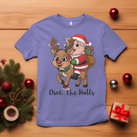Oink The Halls T Shirt Pig Christmas Farm Life Gift - Wonder Print Shop