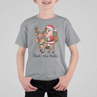 Oink The Halls T Shirt For Kid Pig Christmas Farm Life Gift - Wonder Print Shop