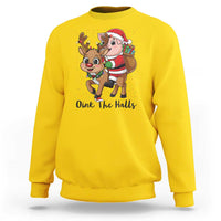 Oink The Halls Sweatshirt Pig Christmas Farm Life Gift - Wonder Print Shop