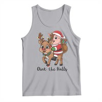 Oink The Halls Tank Top Pig Christmas Farm Life Gift - Wonder Print Shop