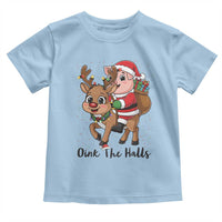 Oink The Halls Toddler T Shirt Pig Christmas Farm Life Gift - Wonder Print Shop