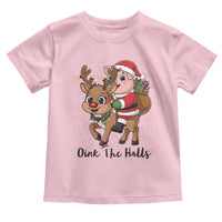 Oink The Halls Toddler T Shirt Pig Christmas Farm Life Gift - Wonder Print Shop