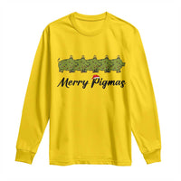Merry Pigmas Long Sleeve Shirt Holiday Gift For Pig Lovers - Wonder Print Shop