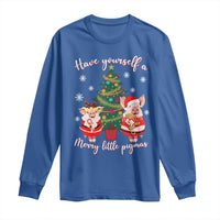 Have Yourself A Merry Little Pigmas Long Sleeve Shirt Christmas Pig Lover Farm Life - Wonder Print Shop