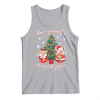Have Yourself A Merry Little Pigmas Tank Top Christmas Pig Lover Farm Life - Wonder Print Shop