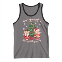 Have Yourself A Merry Little Pigmas Tank Top Christmas Pig Lover Farm Life - Wonder Print Shop
