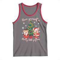 Have Yourself A Merry Little Pigmas Tank Top Christmas Pig Lover Farm Life - Wonder Print Shop